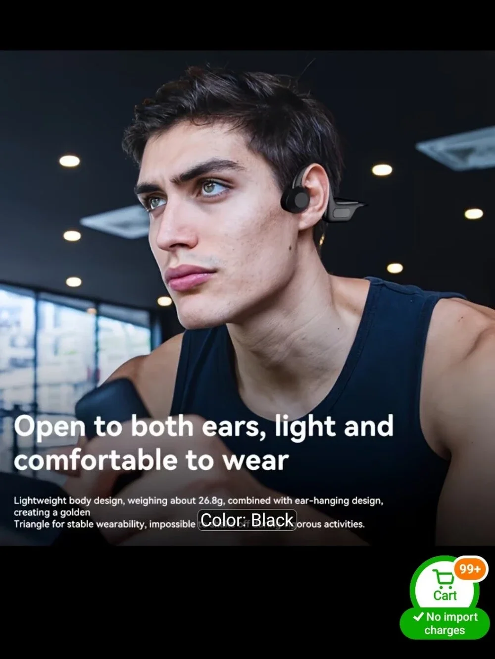 Bone Conduction Open-Ear Bluetooth Sports Headphones